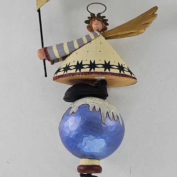 Williraye Studios Happy Holidays Angel Tree Topper WW2514 *Repair* - Picture 7 of 8